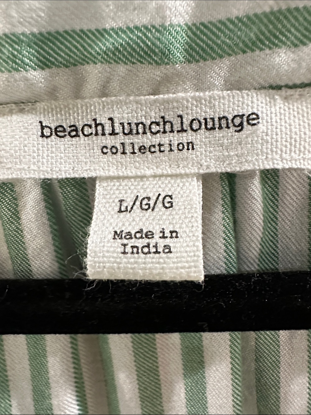 beachlunchlounge Mint and White Striped V-Neck Popover Blouse - Picture 2 of 4